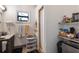 Bathroom includes shower, vanity and open shelving at 5403 2Nd W Ave, Bradenton, FL 34209