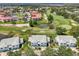 A high-angle view reveals well-maintained townhomes adjacent to the verdant golf course at 6546 Fairway Gardens Dr # 6546, Bradenton, FL 34203