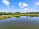 Scenic view of a serene pond with lush green surroundings and blue sky at 7005 River Hammock Dr # 203, Bradenton, FL 34212