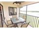 Inviting lanai with seating and a view, perfect for outdoor relaxation at 7235 River Hammock Dr # 204, Bradenton, FL 34212