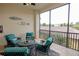 Beautiful screened in patio with scenic outdoor views at 7235 River Hammock Dr # 204, Bradenton, FL 34212