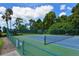 Community tennis court with trees, fencing and blue skies at 8735 Olde Hickory Ave # 8205, Sarasota, FL 34238