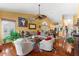Bright living room with eclectic decor and comfortable seating at 1312 Perico Point Cir, Bradenton, FL 34209
