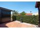 Cozy patio surrounded by lush greenery for enhanced privacy and a relaxed atmosphere at 1314 57Th W St # 1314, Bradenton, FL 34209
