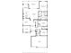 Home floorplan of the first floor featuring a kitchen, living room, and garage at 13708 Old Creek Ct, Parrish, FL 34219