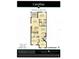 Detailed floor plan showcasing two bedrooms, two bathrooms, a den, living room, and kitchen layout at 16904 Vardon Ter # 208, Lakewood Ranch, FL 34211