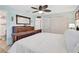 Spacious bedroom with plenty of closet space, wood floors and neutral walls at 2127 Corfell St, Port Charlotte, FL 33948