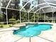 Inviting screened pool with tranquil water features, ideal for relaxation and backyard enjoyment at 2809 112Th E Ter, Parrish, FL 34219