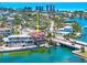 Waterfront home with a private dock, pool, and lush landscaping, located near restaurants, shops, and beaches at 290 N Washington Dr, Sarasota, FL 34236