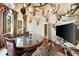 Unique dining room featuring exotic decor and lighting at 290 N Washington Dr, Sarasota, FL 34236