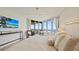 Inviting bedroom featuring waterfront views and modern lighting at 3060 Grand Bay Blvd # 182, Longboat Key, FL 34228