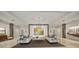 Bright lobby with modern furnishings including couches, tables, artwork, and recessed lighting at 3060 Grand Bay Blvd # 182, Longboat Key, FL 34228