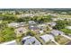 Overhead view of houses in a quiet, green neighborhood, showing the layout of the streets and homes at 6146 Grandeur St, Englewood, FL 34224