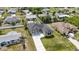 Beautiful single-Gathering home showcasing a well-manicured lawn, modern architectural design, and a long driveway at 6146 Grandeur St, Englewood, FL 34224