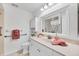 Bathroom with a vanity, decorative towels, and accessible fixtures at 6701 12Th W Ave, Bradenton, FL 34209