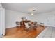 Traditional dining room with hardwood floors and modern lighting at 6701 12Th W Ave, Bradenton, FL 34209