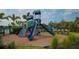 Community playground area with multiple slides and play features for outdoor fun at 12728 Lateral Root Dr, Sarasota, FL 34238