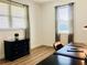 Office space with natural light, desk, and stylish furnishings at 17605 Roanwood Ct, Parrish, FL 34219