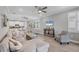Bright and airy living room featuring neutral decor, recessed lighting, and modern furnishings at 197 Villoresi Blvd, Nokomis, FL 34275