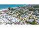 Aerial community shot with walkable beach access, parking, and community layout at 2601 Gulf N Dr # 733, Bradenton Beach, FL 34217