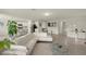 Bright and airy living room with open floor plan connecting kitchen and dining at 27519 Pasto Dr, Punta Gorda, FL 33983