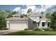 Charming single-story home featuring a two-car garage, well-maintained lawn, and beautiful landscaping at 3221 Vicenza Ct, Bradenton, FL 34211
