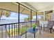 Relaxing screened-in patio offers serene water views and comfortable seating at 4234 Gulf Of Mexico Dr # G2, Longboat Key, FL 34228
