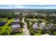 Aerial view of a well-maintained home with a screened-in lanai in a gated community at 4402 Natures Reach Ter, Parrish, FL 34219
