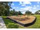 Community playground with swings and well-maintained wood chip ground covering at 4402 Natures Reach Ter, Parrish, FL 34219