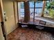 Screened patio with outdoor seating that overlooks the pool area at 4607 W North B St # 105, Tampa, FL 33609
