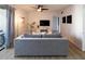 Modern living room with comfortable seating and a ceiling fan at 6157 Midnight Pass Rd # E73, Sarasota, FL 34242