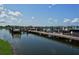 Picture of private community boat docks along the calm lake water at Tidewater Preserve in Bradenton, Florida at 1017 Tidewater Shores Loop # 1017, Bradenton, FL 34208