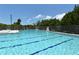 Large swimming pool featuring multiple lanes for lap swimming and community recreation at 1212 Princeton Ave, Bradenton, FL 34207