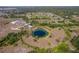 High aerial view of a recreational area with a natural spring at 12214 Hernando Rd, North Port, FL 34287