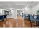 Club room features a contemporary design with hard wood flooring and modern furnishings at 1350 Main St # 1703, Sarasota, FL 34236