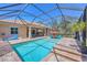 Spacious screened pool area with an outdoor kitchen, lounge seating, and a relaxing atmosphere at 15208 21St E Ave, Bradenton, FL 34212