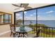 Beautiful bay view from this cozy balcony dining area at 1608 Stickney Point Rd # 304, Sarasota, FL 34231