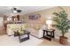 Spacious living room with an open floor plan at 1608 Stickney Point Rd # 304, Sarasota, FL 34231