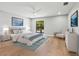 Comfortable bedroom features a serene color scheme, large window, and stylish furnishings at 180 Lookout Point Dr, Osprey, FL 34229