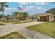 Street view of a cozy home featuring lush landscaping, a rock feature, and a well-maintained lawn at 2715 36Th Avenue E Ter, Bradenton, FL 34208