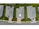 Birds eye view of a neighborhood featuring houses with paved driveways and well-maintained landscaping at 3707 Wild Blossom Pl, Parrish, FL 34219