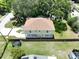 An aerial view of the back of the house with a large back yard at 4209 W Woodlawn Ave, Tampa, FL 33614