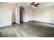 Bedroom features hard wood floors, and a ceiling fan at 4209 W Woodlawn Ave, Tampa, FL 33614