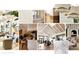 Design board showcasing various community amenity interior elements and architectural details at 655 Maldives Trl, Sarasota, FL 34234
