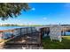 Wooden community dock for residents to walk out on the lake at 6552 Moorings Point Cir # 201, Lakewood Ranch, FL 34202