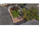 Aerial view of a patio with an outdoor seating area and lush landscaping at 777 51St N Ave, St Petersburg, FL 33703
