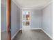 The bedroom has a window and is freshly painted at 800 S Blvd Of The Presidents # 5, Sarasota, FL 34236