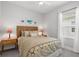 Bright bedroom with a queen-sized bed, bedside tables, and a serene atmosphere for restful nights at 10120 Canaveral Cir, Sarasota, FL 34241