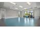 Spacious exercise room featuring exercise balls, yoga mats, and ballet barres at 10120 Canaveral Cir, Sarasota, FL 34241