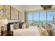 Bright main bedroom boasts ocean views, modern decor, and comfortable seating at 1591 Gulf Of Mexico Dr # 511, Longboat Key, FL 34228